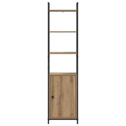 Bogskab 6 niveauer 40 x 24 x 161 cm Konstrueret træ