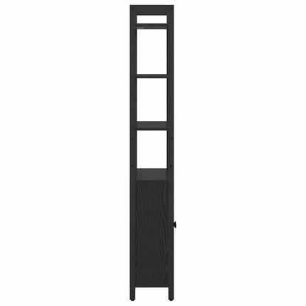 Bogskab Sort eg 60 x 24 x 161 cm Konstrueret træ