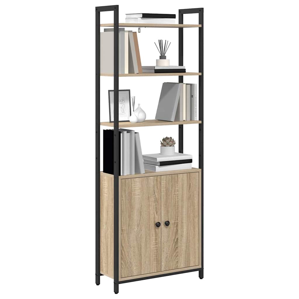 Bogskab Sonoma eg 60 x 24 x 161 cm Konstrueret træ