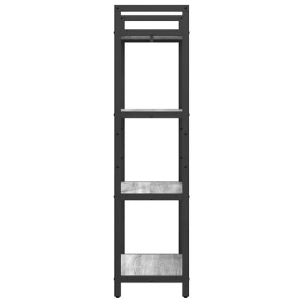 Bogreol 4 niveauer 56 x 34 x 133,5 cm Konstrueret træ