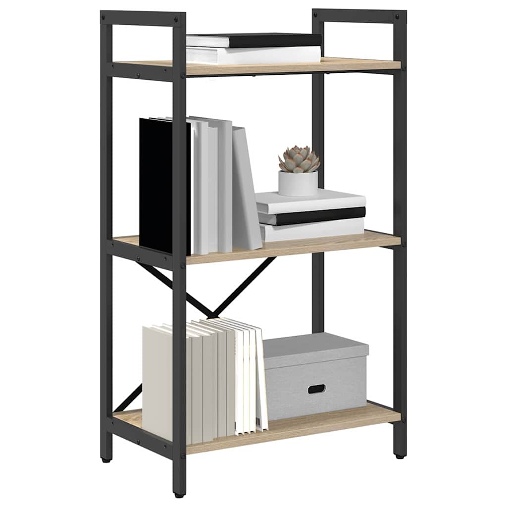 Bogreol Sonoma eg 56 x 34 x 96 cm Konstrueret træ billede