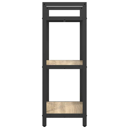 Bogreol 3 niveauer 56 x 34 x 96 cm Konstrueret træ Sonoma eg