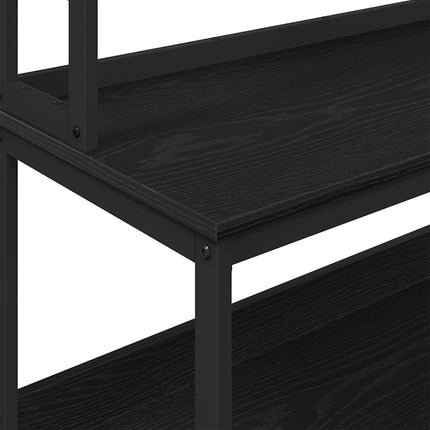 Køkkenhylde Sort eg 80 x 40 x 168 cm Konstrueret træ