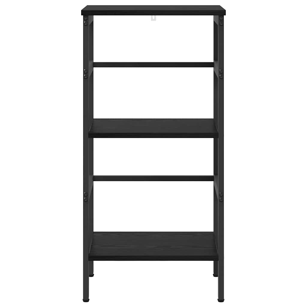 Bogreol Sort eg 40 x 29,5 x 81 cm Konstrueret træ