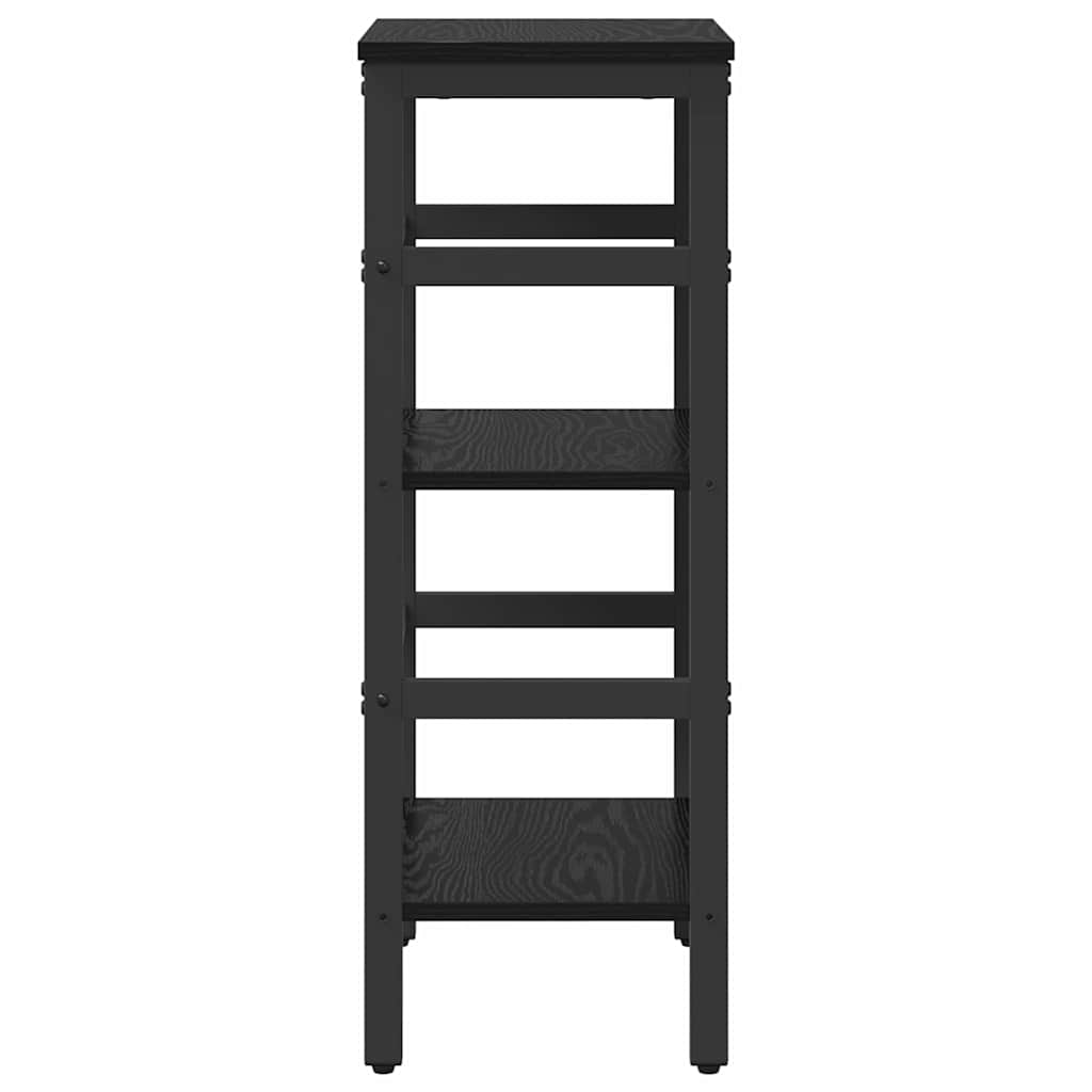 Bogreol Sort eg 40 x 29,5 x 81 cm Konstrueret træ