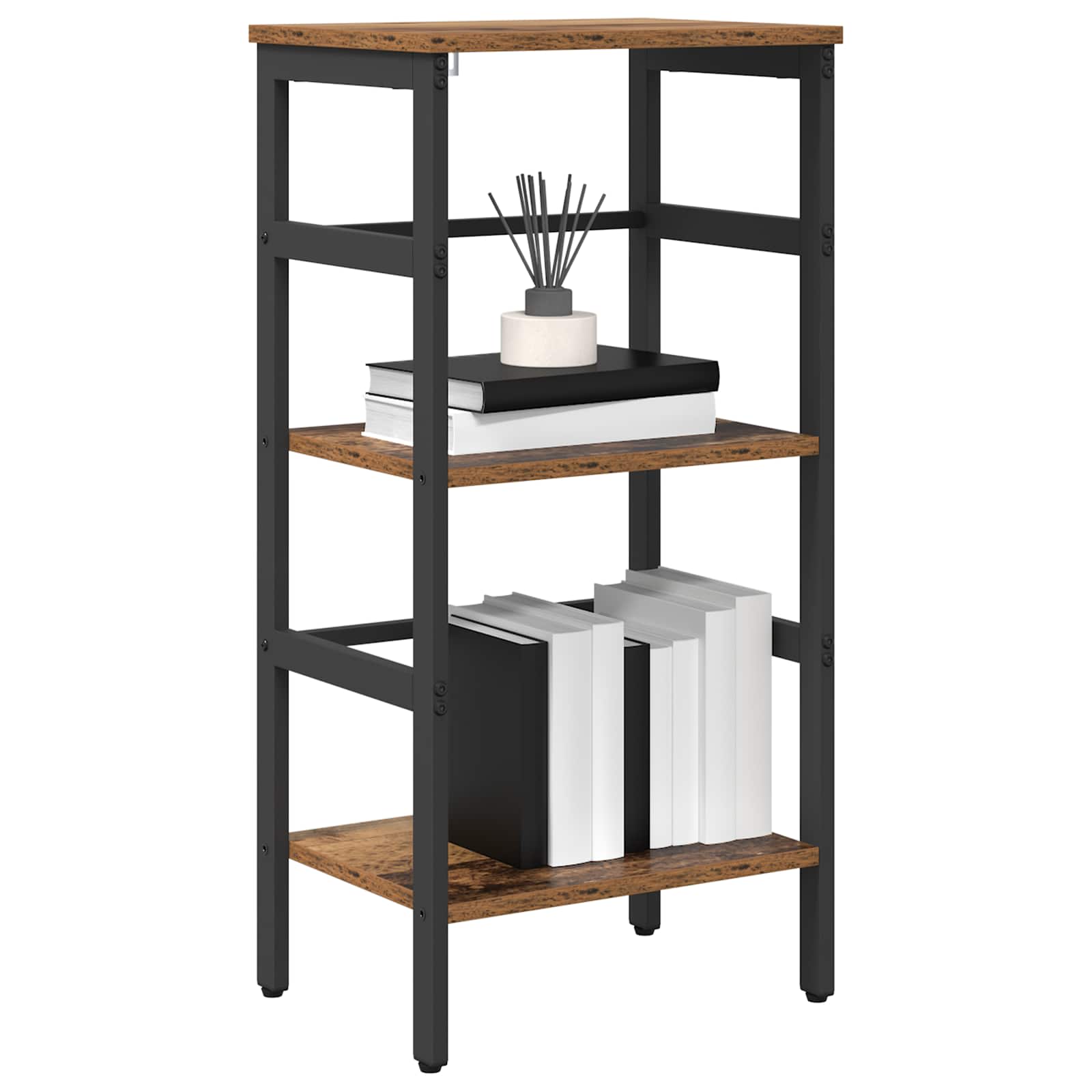 Bogreol Gammelt træ 40 x 29,5 x 81 cm Konstrueret træ billede