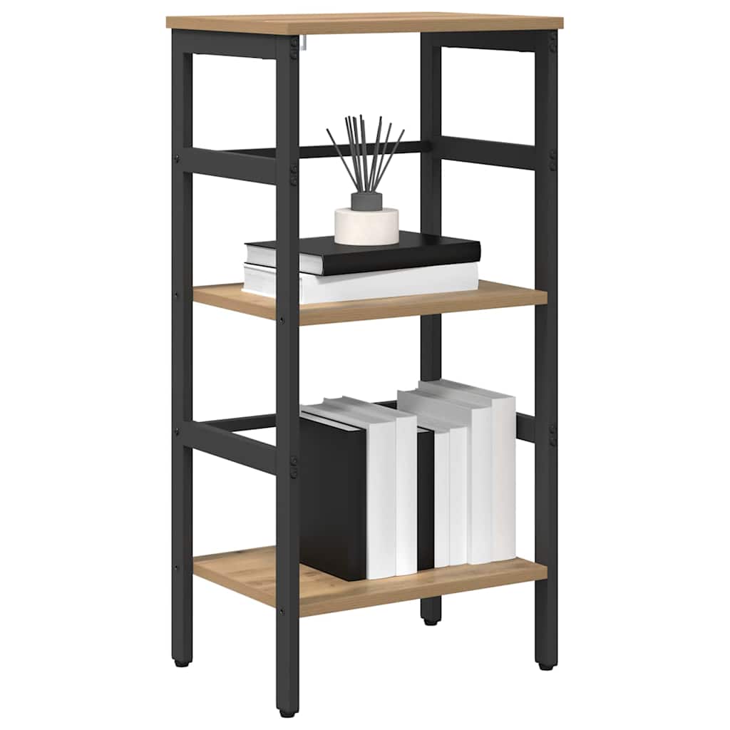 Bogreol Artisan Egetræ 40 x 29,5 x 81 cm Konstrueret træ billede