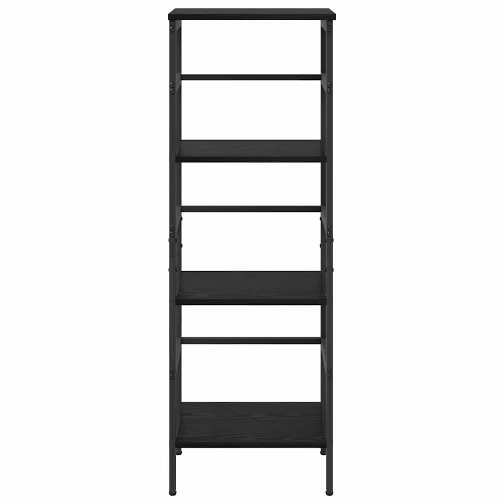 Bogreol Sort eg 40 x 29,5 x 115 cm Konstrueret træ