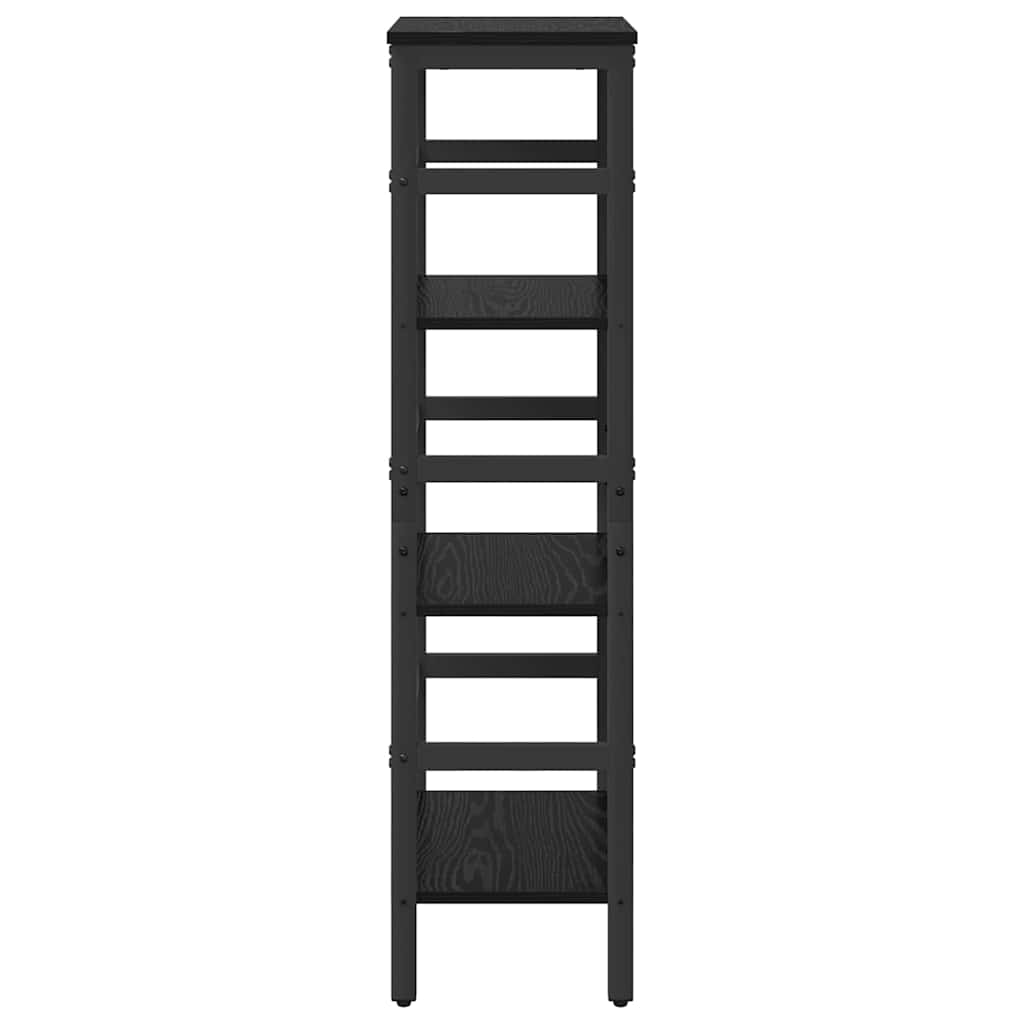 Bogreol Sort eg 40 x 29,5 x 115 cm Konstrueret træ