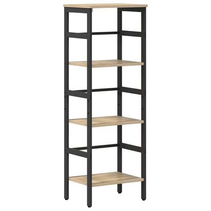 Bogreol 3 niveauer 40 x 29,5 x 115 cm Konstrueret træ Sonoma eg