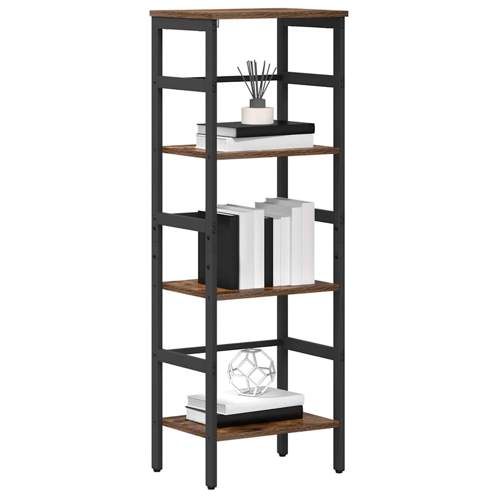 Bogreol Røget eg 40 x 29,5 x 115 cm Konstrueret træ billede