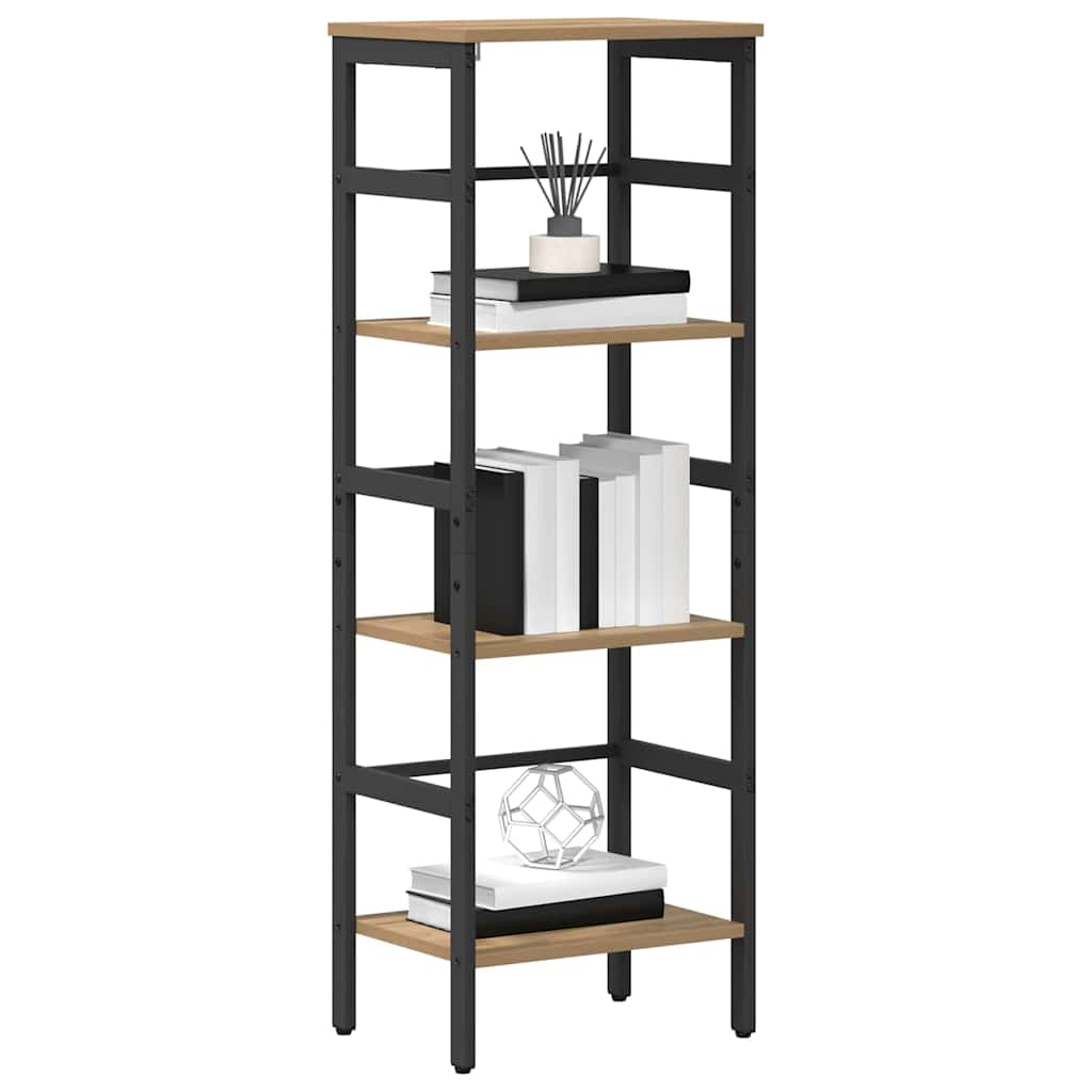 Bogreol Artisan Egetræ 40 x 29,5 x 115 cm Konstrueret træ billede