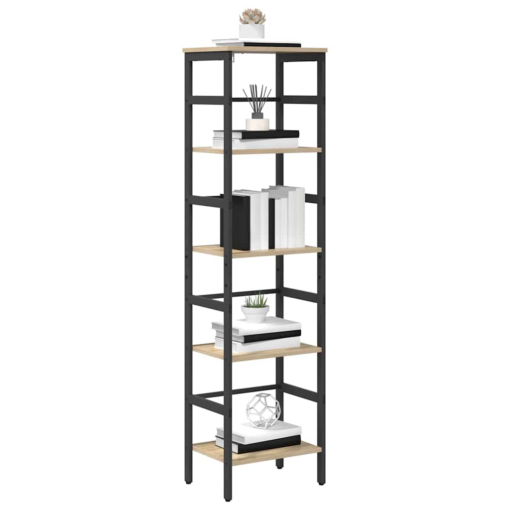 Bogreol Sonoma eg 40 x 29,5 x 149 cm Konstrueret træ billede