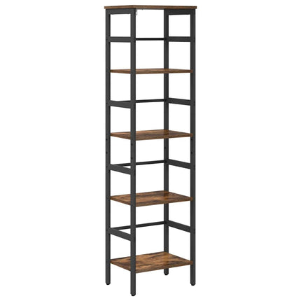 Bogreol 4 niveauer 40 x 29,5 x 149 cm Konstrueret træ Røget eg