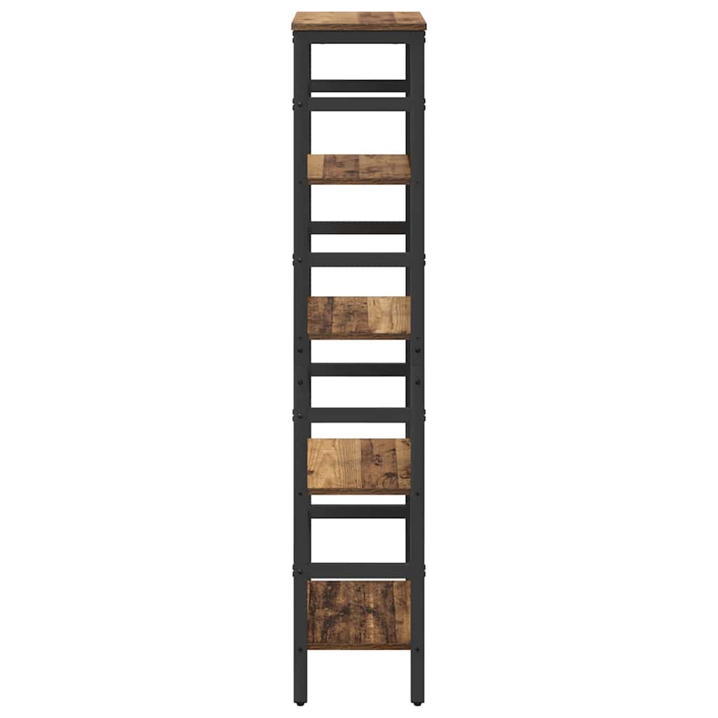 Bogreol Gammelt træ 40 x 29,5 x 149 cm Konstrueret træ