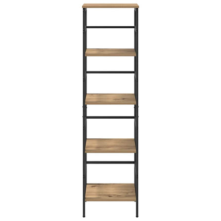 Bogreol 4 niveauer 40 x 29,5 x 149 cm Konstrueret træ