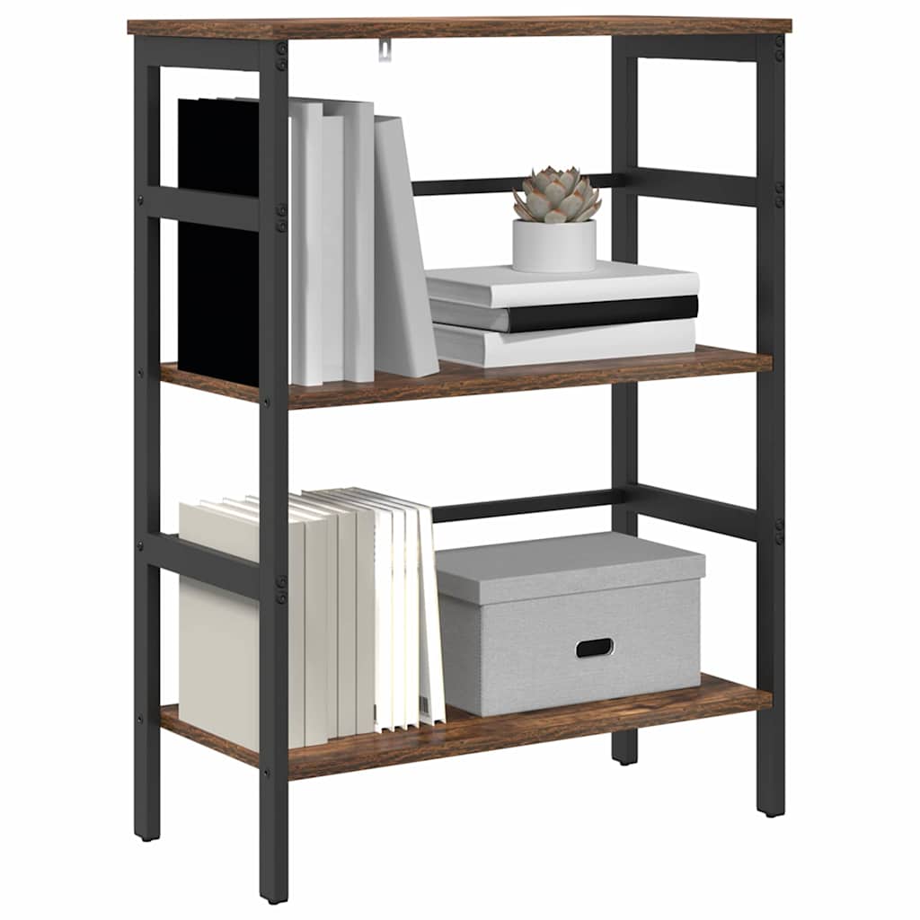 Bogreol Røget eg 60 x 29,5 x 81 cm Konstrueret træ billede