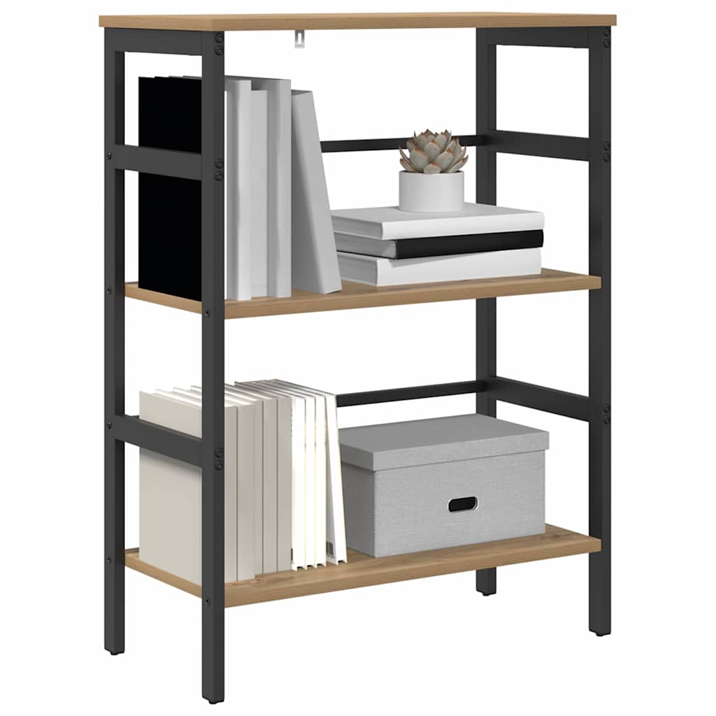 Bogreol Artisan Egetræ 60 x 29,5 x 81 cm Konstrueret træ billede