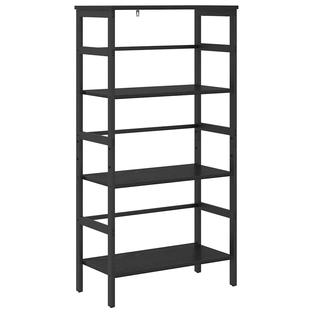 Bogreol Sort eg 60 x 29,5 x 115 cm Konstrueret træ