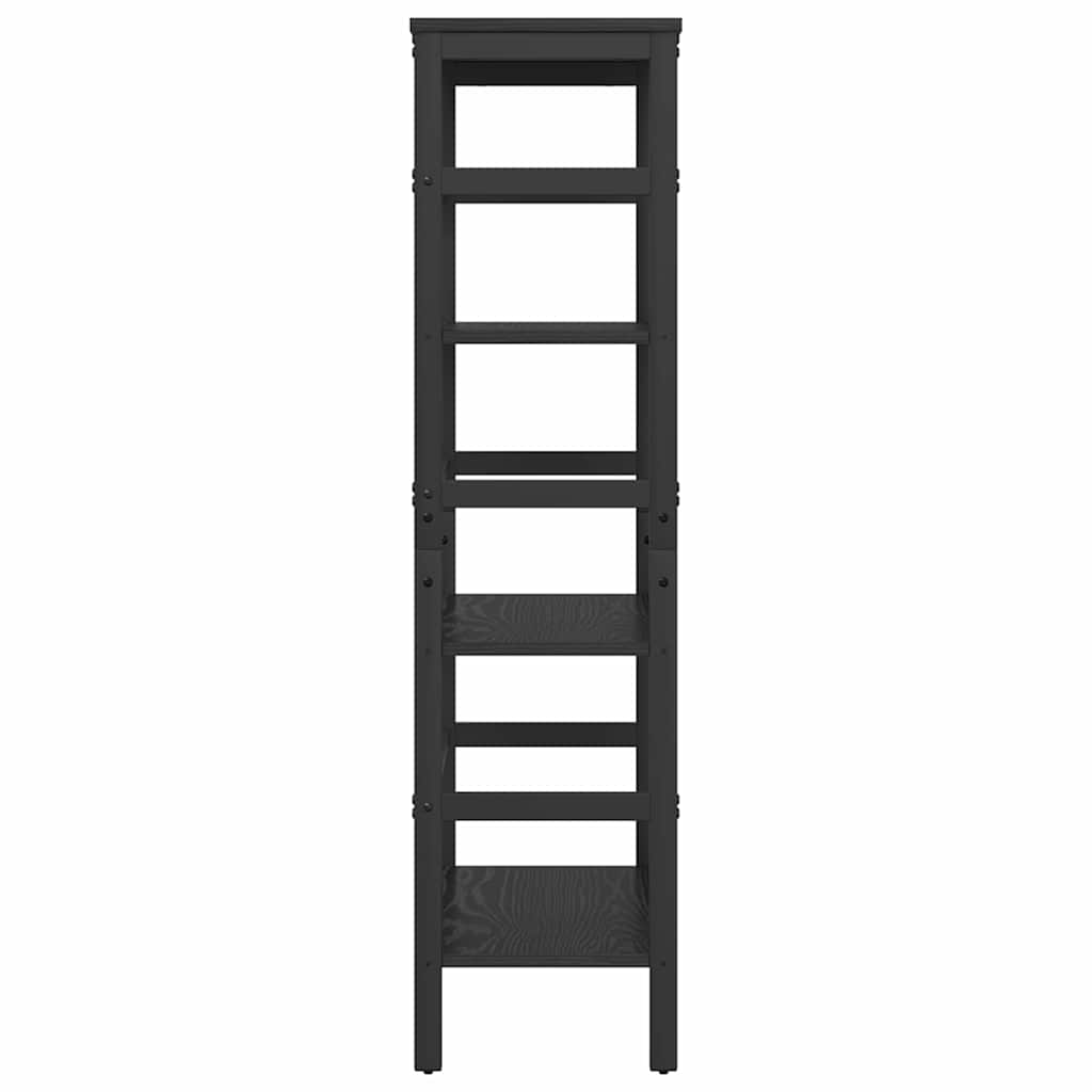 Bogreol Sort eg 60 x 29,5 x 115 cm Konstrueret træ