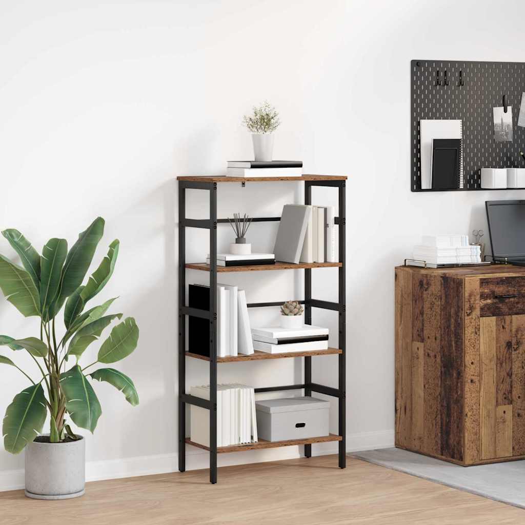 Bogreol Gammelt træ 60 x 29,5 x 115 cm Konstrueret træ billede