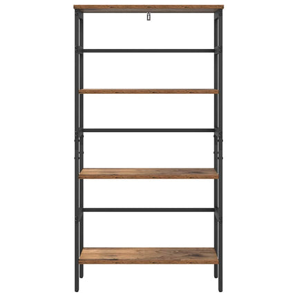 Bogreol 3 niveauer 60 x 29,5 x 115 cm Konstrueret træ