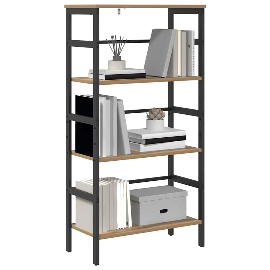 Bogreol Artisan Egetræ 60 x 29,5 x 115 cm Konstrueret træ billede