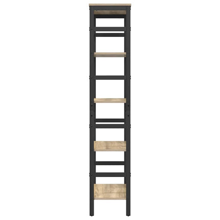Bogreol 4 niveauer 60 x 29,5 x 149 cm Konstrueret træ Sonoma eg