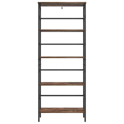 Bogreol 4 niveauer 60 x 29,5 x 149 cm Konstrueret træ Røget eg