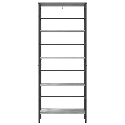 Bogreol 4 niveauer 60 x 29,5 x 149 cm Konstrueret træ