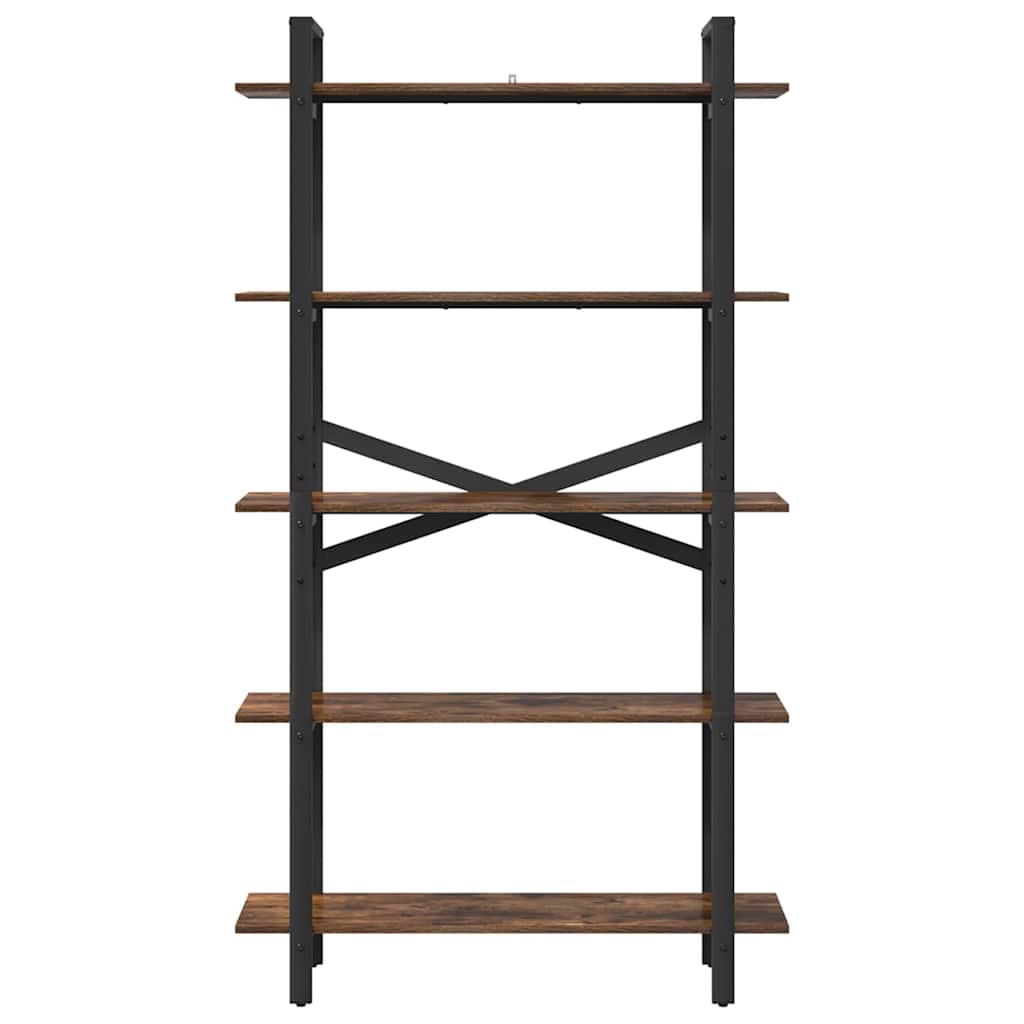 Bogreol Røget eg 100 x 33,5 x 178 cm Konstrueret træ