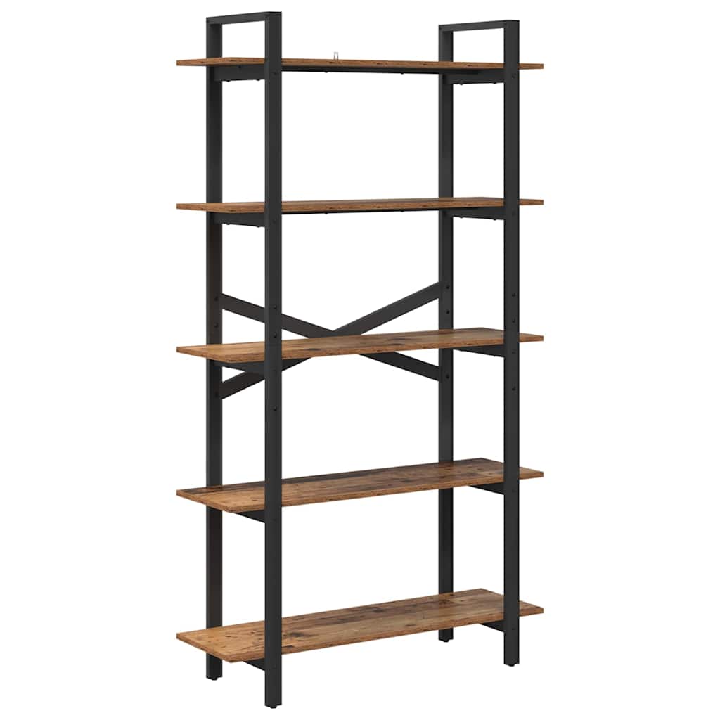 Bogreol Gammelt træ 100 x 33,5 x 178 cm Konstrueret træ