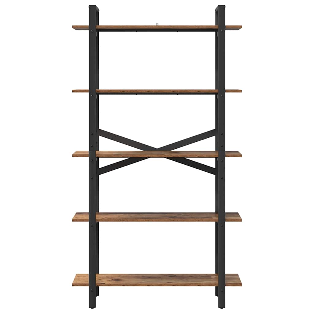 Bogreol Gammelt træ 100 x 33,5 x 178 cm Konstrueret træ