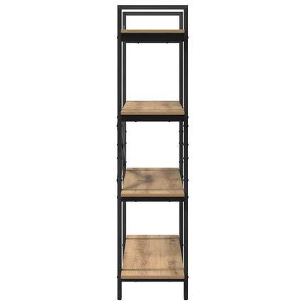 Bogreol 4 niveauer 100 x 33,5 x 140 cm Konstrueret træ