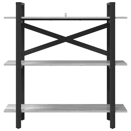 Bogreol 3 niveauer 100 x 33,5 x 102 cm Konstrueret træ