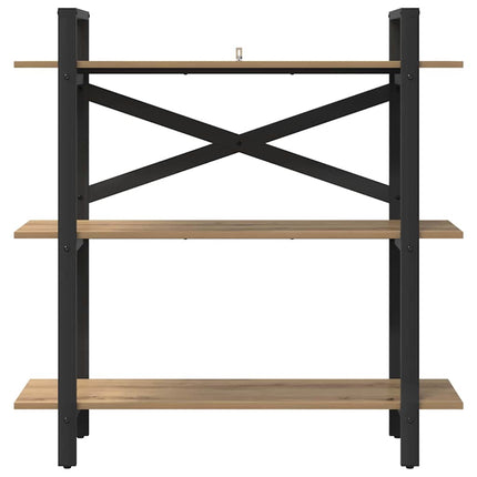 Bogreol 3 niveauer 100 x 33,5 x 102 cm Konstrueret træ