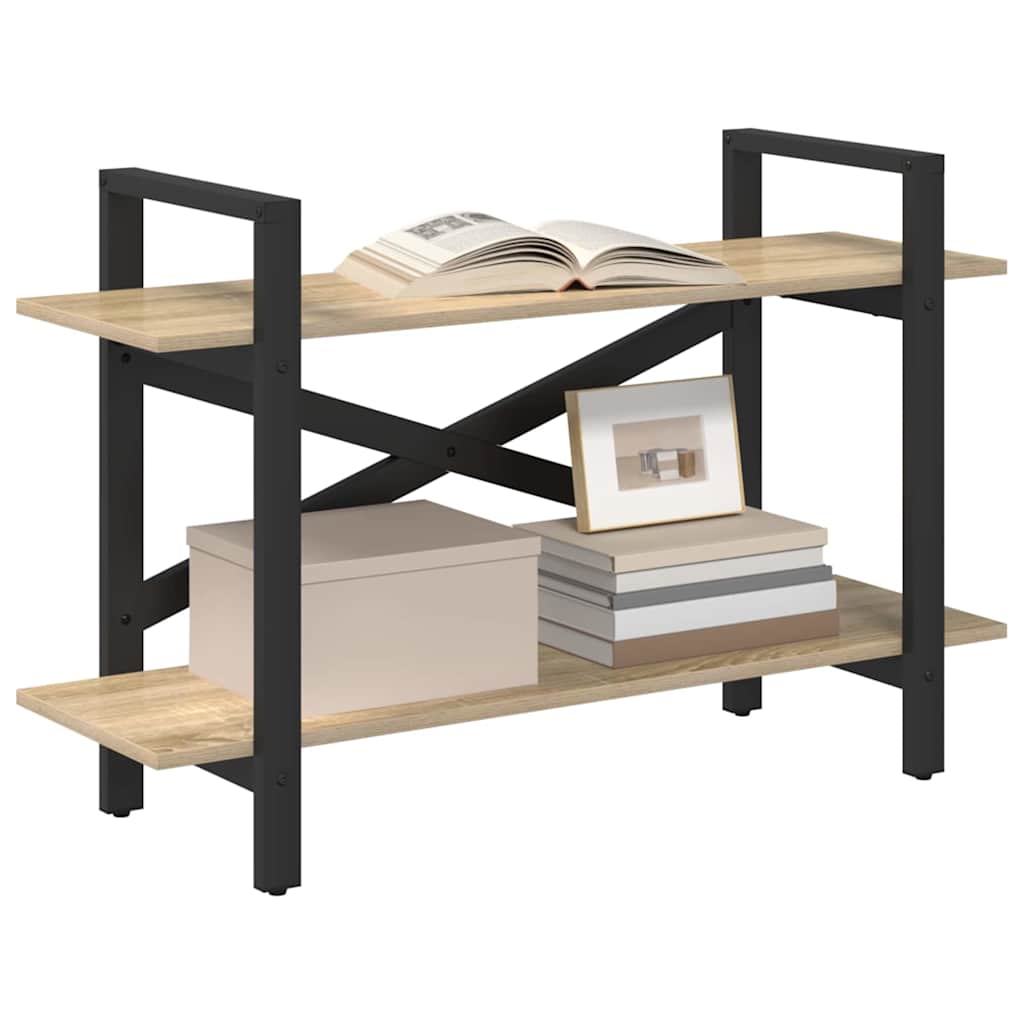 Bogreol Sonoma eg 100 x 33,5 x 64 cm Konstrueret træ billede