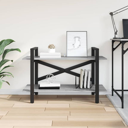 Bogreol Grå Sonoma 100 x 33,5 x 64 cm Konstrueret træ