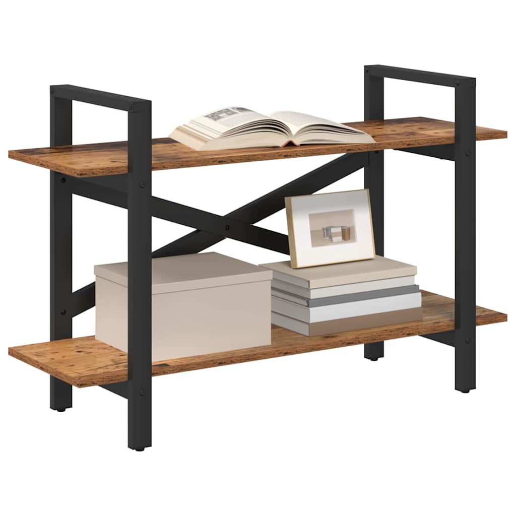 Bogreol Gammelt træ 100 x 33,5 x 64 cm Konstrueret træ billede