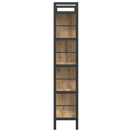 Bogreol 9 niveauer 75 x 30 x 156 cm Konstrueret træ