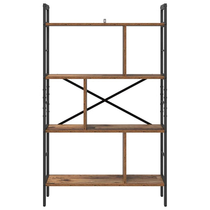 Bogreol 7 niveauer 75 x 30 x 123,5 cm Konstrueret træ