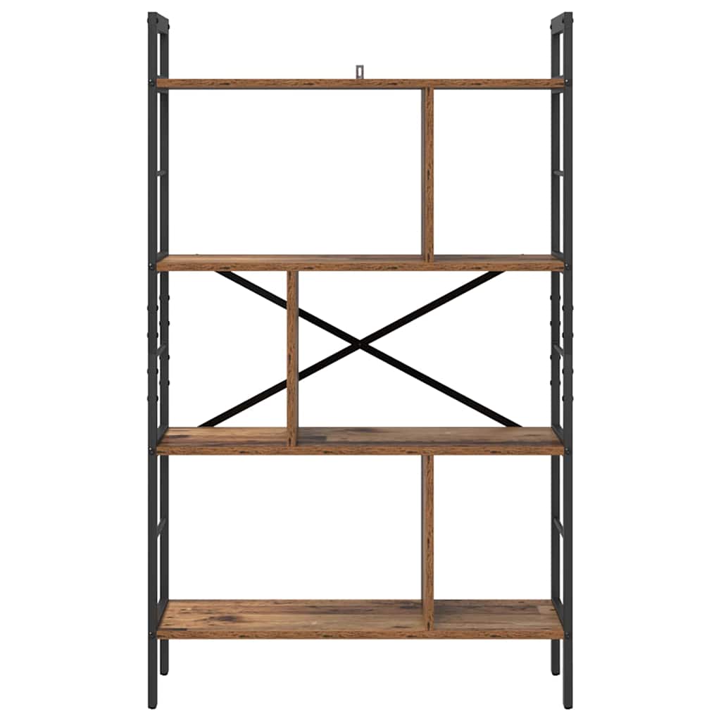 Bogreol Gammelt træ 75 x 30 x 123,5 cm Konstrueret træ