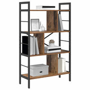 Bogreol Gammelt træ 75 x 30 x 123,5 cm Konstrueret træ