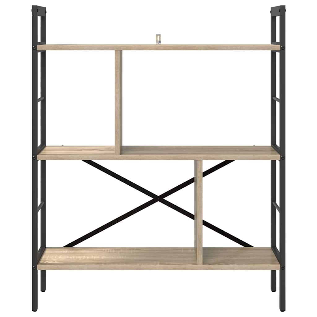 Bogreol Sonoma eg 75 x 30 x 91 cm Konstrueret træ