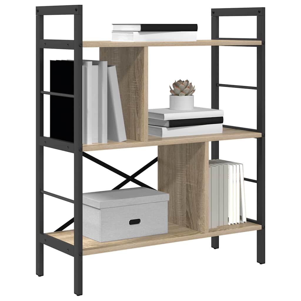 Bogreol Sonoma eg 75 x 30 x 91 cm Konstrueret træ