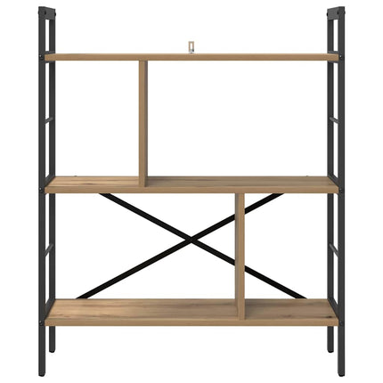 Bogreol 5 niveauer 75 x 30 x 91 cm Konstrueret træ