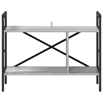 Bogreol Grå Sonoma 75 x 30 x 58,5 cm Konstrueret træ 3 niveauer