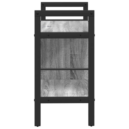 Bogreol Grå Sonoma 75 x 30 x 58,5 cm Konstrueret træ 3 niveauer