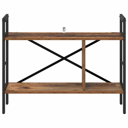 Bogreol 3 niveauer 75 x 30 x 58,5 cm Konstrueret træ