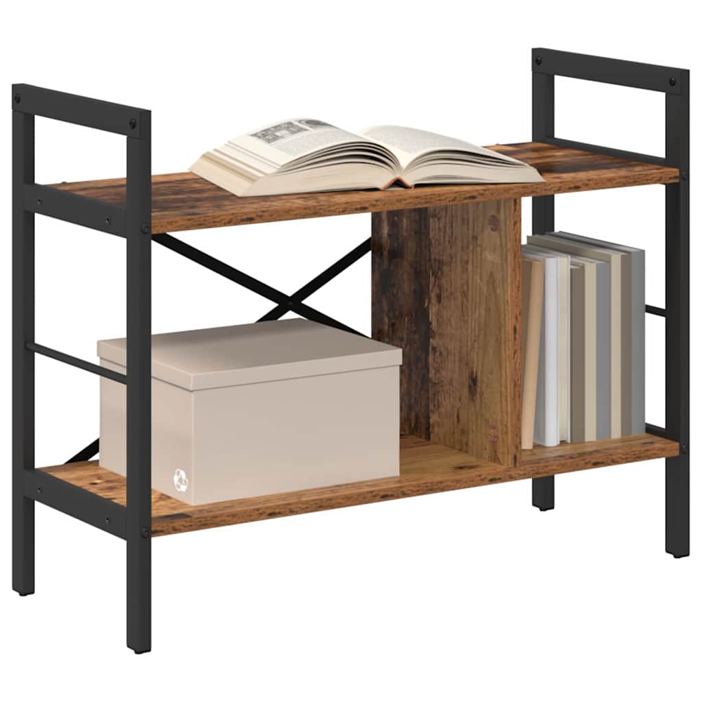 Bogreol Gammelt træ 75 x 30 x 58,5 cm Konstrueret træ billede